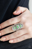 Paparazzi VINTAGE VAULT "Malibu Mystic" Green Ring Paparazzi Jewelry