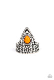 Paparazzi VINTAGE VAULT "Tropical Escapade" Orange Ring Paparazzi Jewelry
