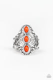 Paparazzi VINTAGE VAULT "Mayan Motif" Orange Ring Paparazzi Jewelry
