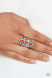 Paparazzi VINTAGE VAULT "Mayan Motif" Orange Ring Paparazzi Jewelry