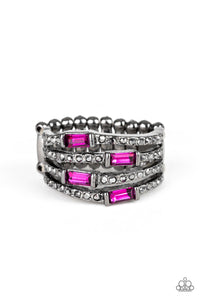 Paparazzi VINTAGE VAULT "Royal Reflections" Pink Ring Paparazzi Jewelry