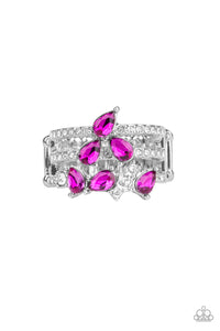 Paparazzi "Blink Back TIERS" Pink Ring Paparazzi Jewelry