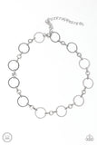 Paparazzi "Simply City Slicker" Silver Choker Necklace & Earring Set Paparazzi Jewelry