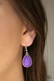 Paparazzi "Drop Zone" Purple Necklace & Earring Set Paparazzi Jewelry