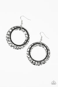 Paparazzi "Cinematic Shimmer" Black Earrings Paparazzi Jewelry