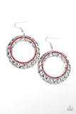 Paparazzi "Cinematic Shimmer" Red Earrings Paparazzi Jewelry