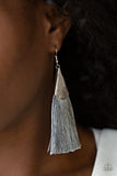Paparazzi "In Full PLUME" Silver Earrings Paparazzi Jewelry