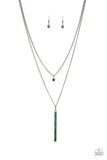 Paparazzi "Stratospheric" Green Necklace & Earring Set Paparazzi Jewelry