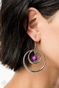Paparazzi "Diva Pop" FASHION FIX Purple Earrings Paparazzi Jewelry
