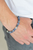 Paparazzi "Take It Easy" Blue Stone and Black Lava Rock Urban Bracelet Paparazzi Jewelry