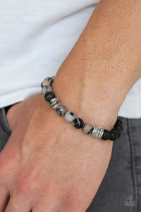 Paparazzi "Take It Easy" Black Urban Bracelet Unisex Paparazzi Jewelry