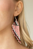 Paparazzi "Bodaciously Bohemian" Orange Earrings Paparazzi Jewelry