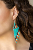 Paparazzi "Bodaciously Bohemian" Blue Earrings Paparazzi Jewelry
