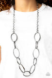 Paparazzi VINTAGE VAULT "Ring Bling" Black Necklace & Earring Set Paparazzi Jewelry