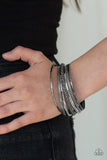 Paparazzi "Hit The STACK" Black Bracelet Paparazzi Jewelry