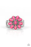 Paparazzi VINTAGE VAULT "Stone Gardenia" Pink Ring Paparazzi Jewelry