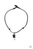 Paparazzi "Magic Bullet" Black Mens Necklace Unisex Paparazzi Jewelry