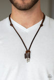 Paparazzi "Dodge a Bullet" Brown Mens Necklace Unisex Paparazzi Jewelry