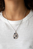 Paparazzi VINTAGE VAULT "Sparkle All The Way" Blue Necklace & Earring Set Paparazzi Jewelry