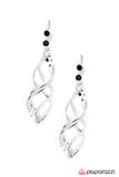 Paparazzi "My Better Half - Black" earring Paparazzi Jewelry