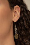 Paparazzi "Treasure Temptress" Brass Necklace & Earring Set Paparazzi Jewelry