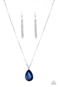 Paparazzi "So Obvious" Blue Necklace & Earring Set Paparazzi Jewelry