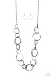 Paparazzi "Natural-Born RINGLEADER" Black Necklace & Earring Set Paparazzi Jewelry