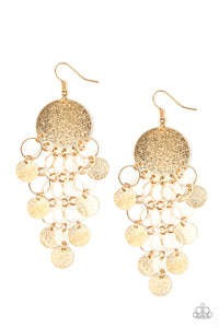 Paparazzi "Turn On The BRIGHTS" Gold Earrings Paparazzi Jewelry