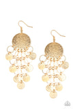 Paparazzi "Turn On The BRIGHTS" Gold Earrings Paparazzi Jewelry