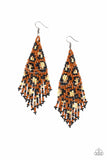 Paparazzi "Bodacious Bombshell" Brown Earrings Paparazzi Jewelry