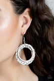 Paparazzi "Cinematic Shimmer" White EXCLUSIVE Earrings Paparazzi Jewelry