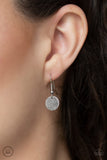 Paparazzi "Spot Check" Silver Disc Choker Necklace & Earring Set Paparazzi Jewelry
