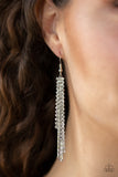 Paparazzi VINTAGE VAULT "Red Carpet Bombshell" White Earrings Paparazzi Jewelry
