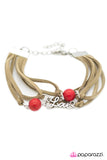 Paparazzi "Write Me A Love Song - Red" bracelet Paparazzi Jewelry