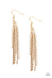 Paparazzi "Red Carpet Bombshell" Gold Earrings Paparazzi Jewelry