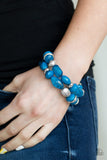 Paparazzi "Beach Brunch" Blue Bracelet Paparazzi Jewelry