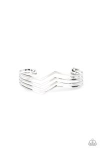 Paparazzi "Waverunner" Silver Bracelet Paparazzi Jewelry