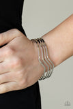 Paparazzi "Waverunner" Silver Bracelet Paparazzi Jewelry