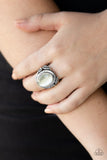 Paparazzi "Deep Freeze" White Ring Paparazzi Jewelry