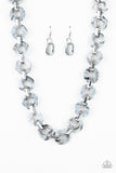 Paparazzi "Fashionista Fever" Silver Necklace & Earring Set Paparazzi Jewelry