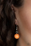 Paparazzi "Artisan Artifact" Orange Necklace & Earring Set Paparazzi Jewelry