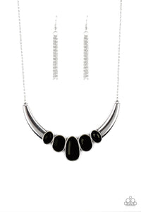 Paparazzi "A BULL House" Black Necklace & Earring Set Paparazzi Jewelry