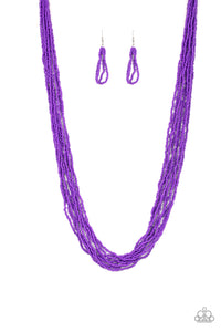 Paparazzi "Congo Colada" Purple Necklace & Earring Set Paparazzi Jewelry