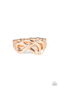 Paparazzi "Infinitely Industrial" Rose Gold Ring Paparazzi Jewelry