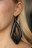 Paparazzi VINTAGE VAULT "A SHORE Bet" Black Earrings Paparazzi Jewelry