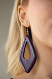 Paparazzi VINTAGE VAULT "A SHORE Bet" Purple Earrings Paparazzi Jewelry