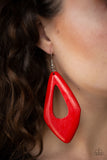 Paparazzi "A SHORE Bet" Red Earrings Paparazzi Jewelry