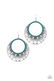 Paparazzi "Mod Mood" Blue Earrings Paparazzi Jewelry