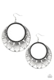 Paparazzi "Mod Mood" Black Earrings Paparazzi Jewelry