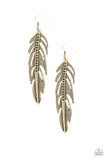 Paparazzi "Give Me A ROOST" Brass Earrings Paparazzi Jewelry